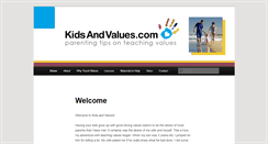 Desktop Screenshot of kidsandvalues.com