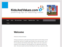 Tablet Screenshot of kidsandvalues.com